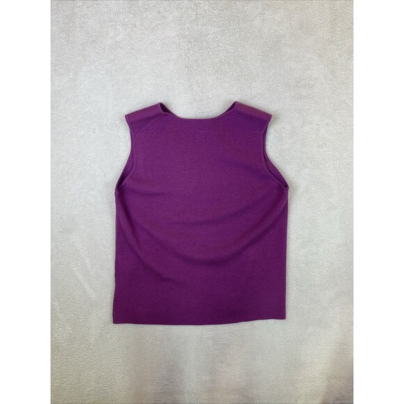 Eileen Fisher Petite  Sleeveless Tank Wool Sweater Top Women's PP Scoop Neck - Picture 8 of 8